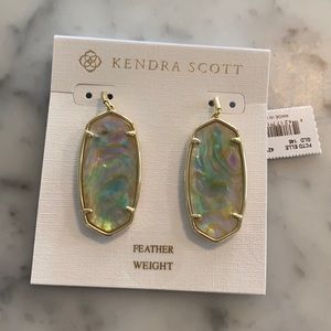 Never worn Elle gold drop Kendra Scott earrings